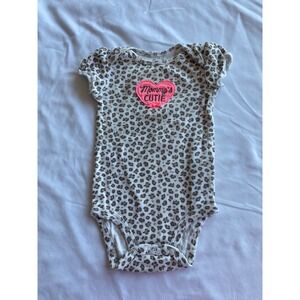 Child of Mine by Carters Baby Girl Leopard Print Mommy's Cutie Bodysuit 3-6M